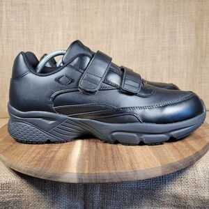 Apex X920 Walking Shoes Leather Hook Loop Comfort Men's US Size 11 Black
